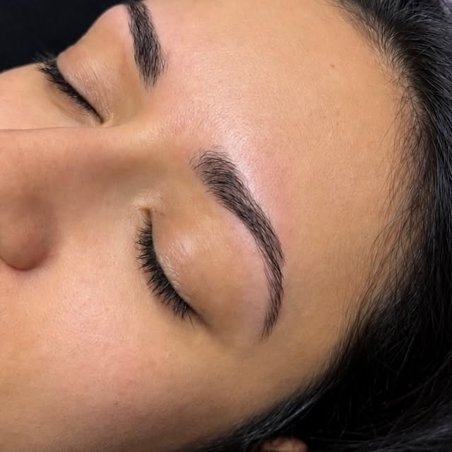 Lashes and brows close-up
